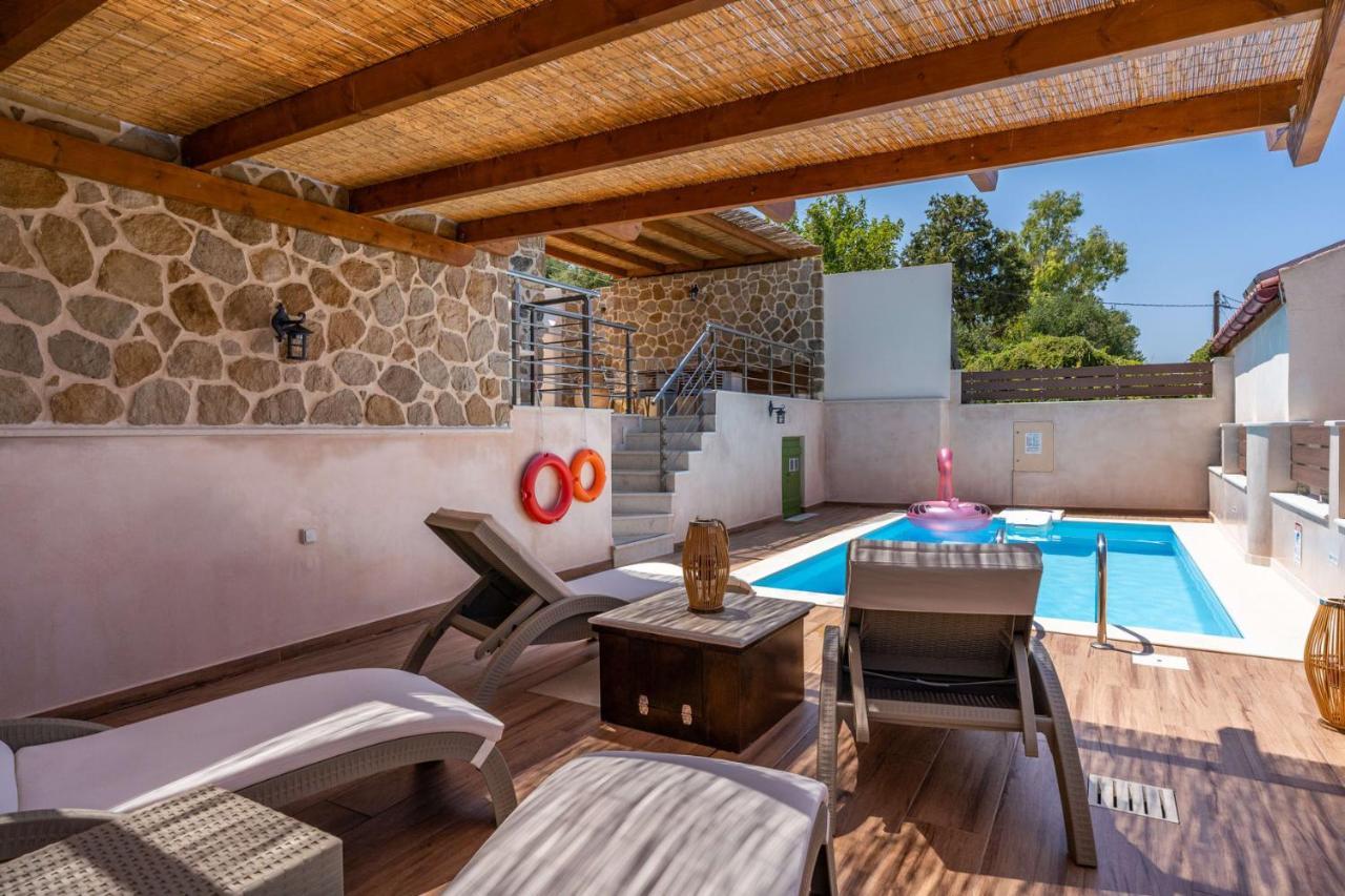 Aggel'S House - Stone House - Private Pool - Courtyard - Countryside Views Villa Kato Episkopi Exterior foto